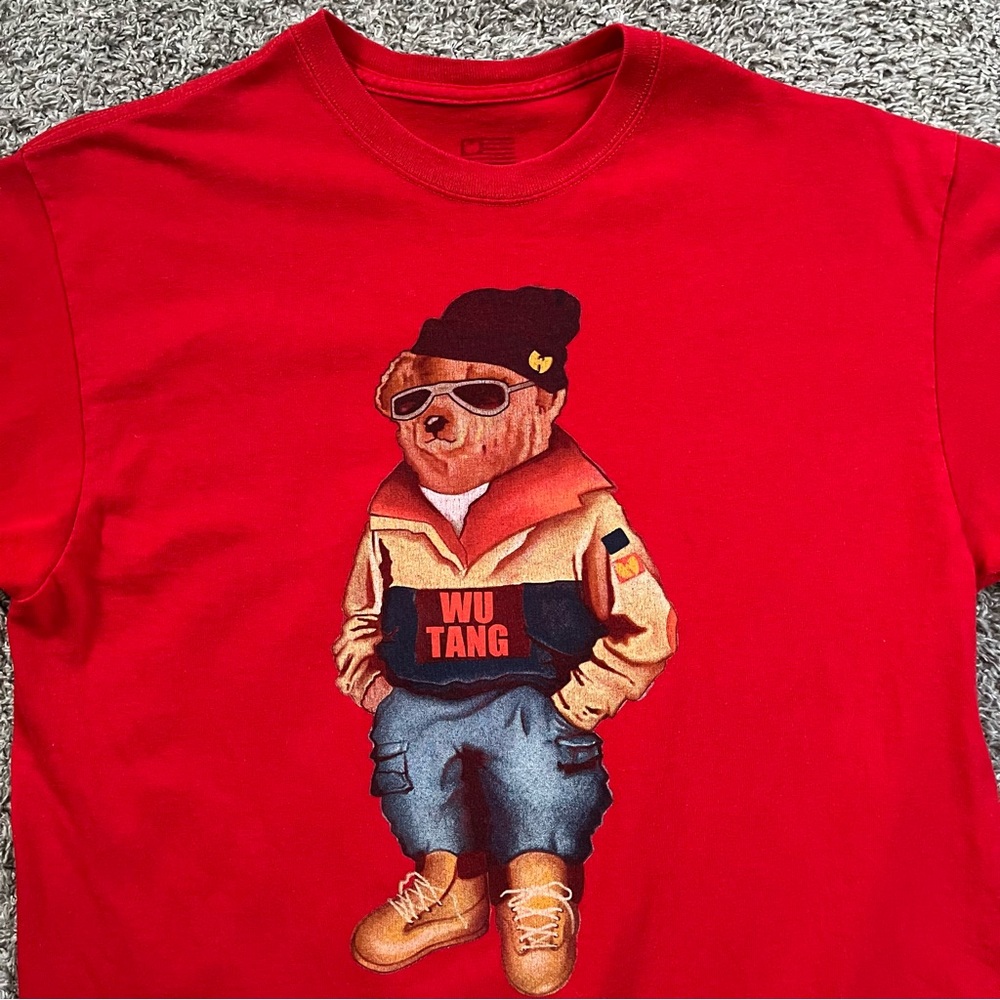 🔥🔥🔥 WU-TANG SHIRT SIZE LARGE WU BRAND POLO BEAR WUTANG RZA GZA - Picture 2 of 11